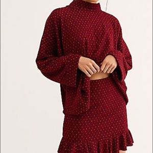 Free People Set The Mood Skirt Set